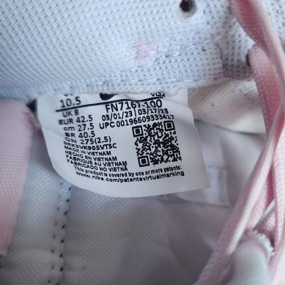 Nike Classic Dunk Low Corduroy Pink White Women's Shoes 10.5 / Men's 9 FN7167 - Picture 10 of 10